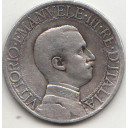 1909 1 Lira Quadriga Veloce Circolata Vittorio Emanuele III